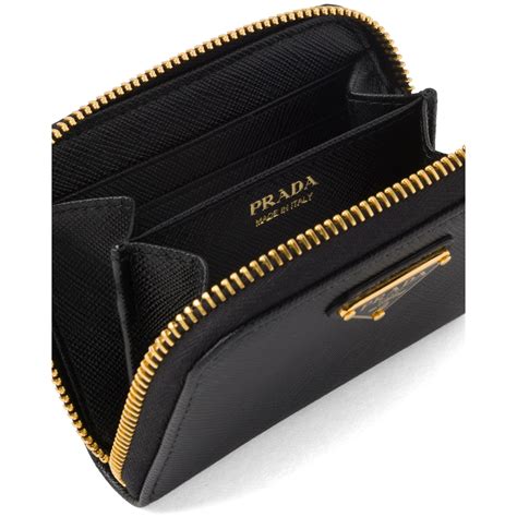 prada wristlet leather gilt|prada card holders.